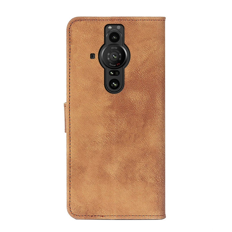 For Sony Xperia Pro-I Antelope Texture Magnetic Buckle Horizontal Flip Leather Phone Case with Card Slots & Wallet & Holder