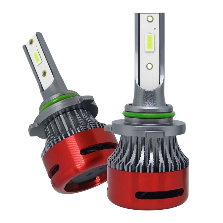 1 Pair F10 9006 DC9-23V / 24W / 2500LM / 6000K IP67 Car LED 3570 Lamp Beads Headlight(White Light)