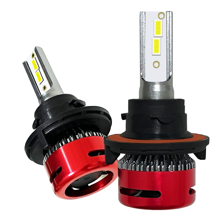 1 Pair F10 H13 DC9-23V / 24W / 2500LM / 6000K IP67 Car LED 3570 Lamp Beads Headlight(White Light)