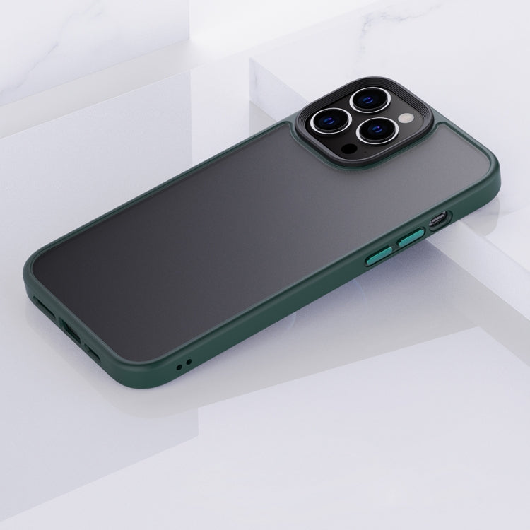 For iPhone 13 mini Frosted Back Shockproof Phone Case