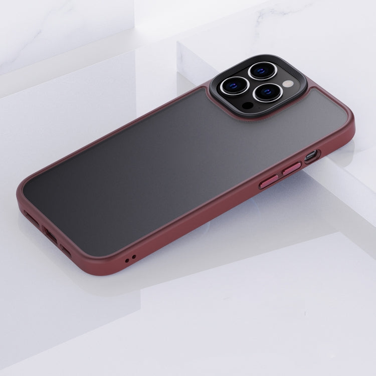 For iPhone 13 Pro Frosted Back Shockproof Phone Case