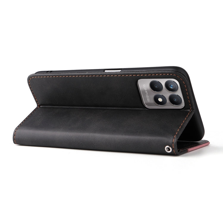 For OPPO Realme 8i Business Stitching-Color Horizontal Flip PU Leather Phone Case