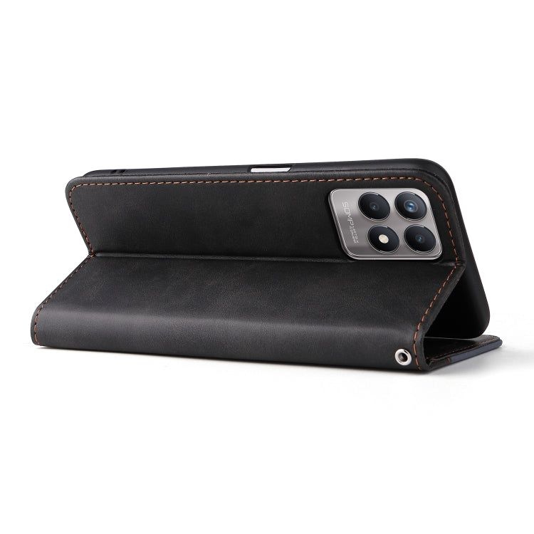 For OPPO Realme 8i Business Stitching-Color Horizontal Flip PU Leather Phone Case