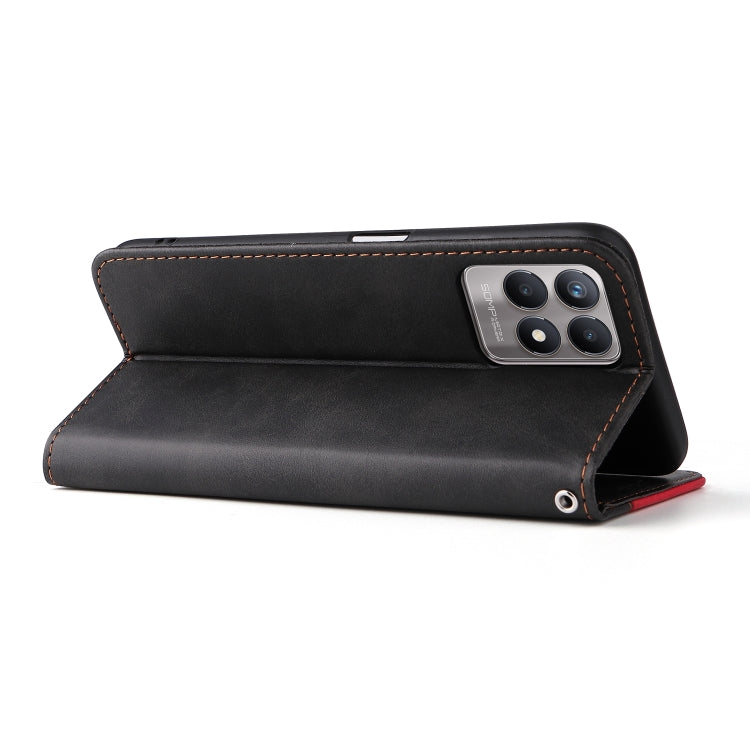 For OPPO Realme 8i Business Stitching-Color Horizontal Flip PU Leather Phone Case