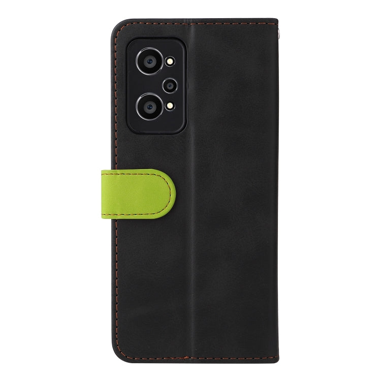 For OPPO Realme GT Neo2 Business Stitching-Color Horizontal Flip PU Leather Phone Case