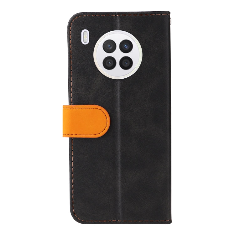 For Huawei nova 8i / Honor 50 Lite 5G Business Stitching-Color Horizontal Flip PU Leather Phone Case