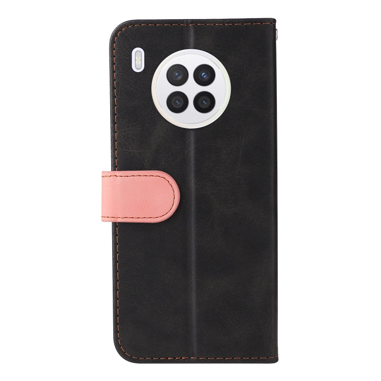 For Huawei nova 8i / Honor 50 Lite 5G Business Stitching-Color Horizontal Flip PU Leather Phone Case