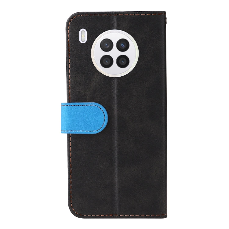 For Huawei nova 8i / Honor 50 Lite 5G Business Stitching-Color Horizontal Flip PU Leather Phone Case