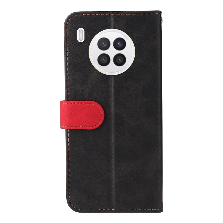 For Huawei nova 8i / Honor 50 Lite 5G Business Stitching-Color Horizontal Flip PU Leather Phone Case