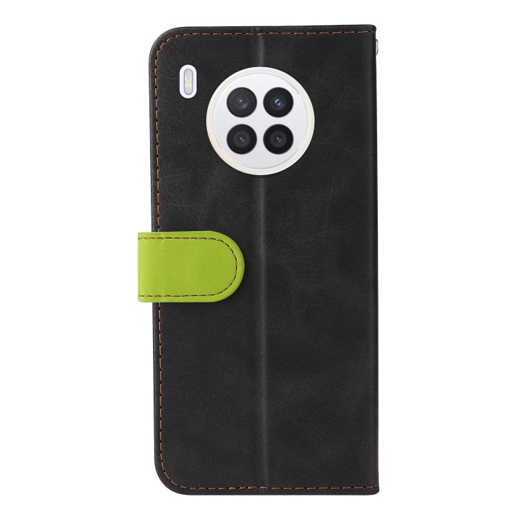 For Huawei nova 8i / Honor 50 Lite 5G Business Stitching-Color Horizontal Flip PU Leather Phone Case