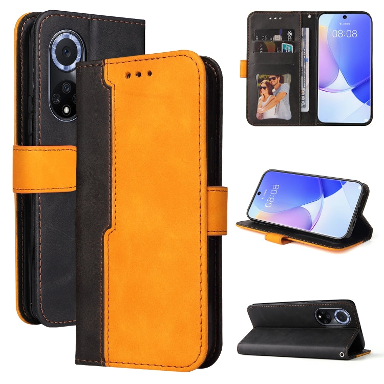 For Huawei nova 9 / Honor 50 5G Business Stitching-Color Horizontal Flip PU Leather Phone Case