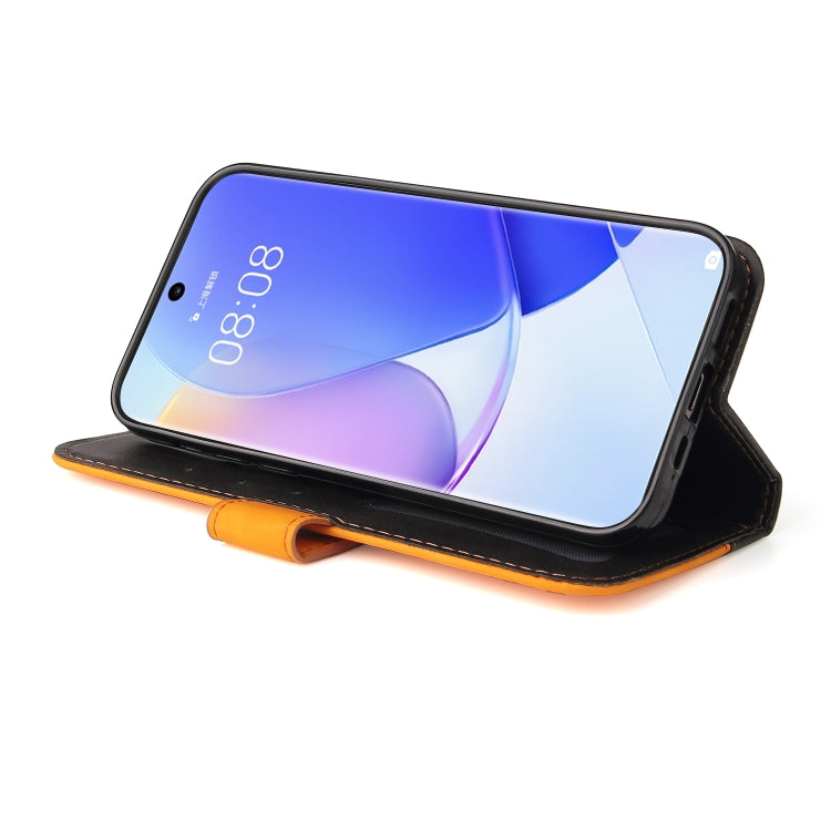 For Huawei nova 9 / Honor 50 5G Business Stitching-Color Horizontal Flip PU Leather Phone Case