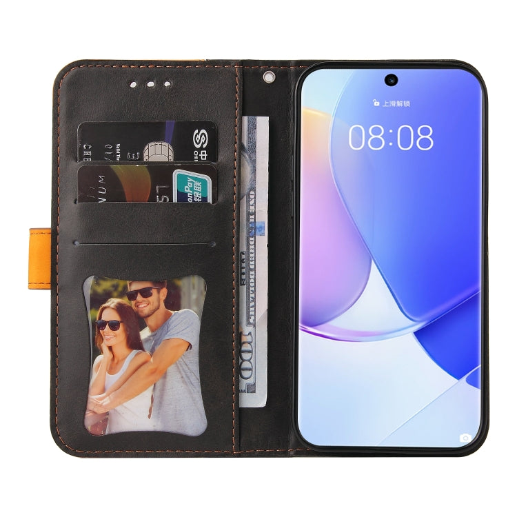 For Huawei nova 9 / Honor 50 5G Business Stitching-Color Horizontal Flip PU Leather Phone Case