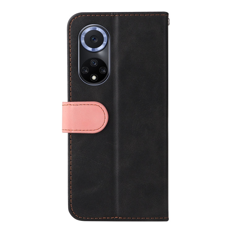 For Huawei nova 9 / Honor 50 5G Business Stitching-Color Horizontal Flip PU Leather Phone Case