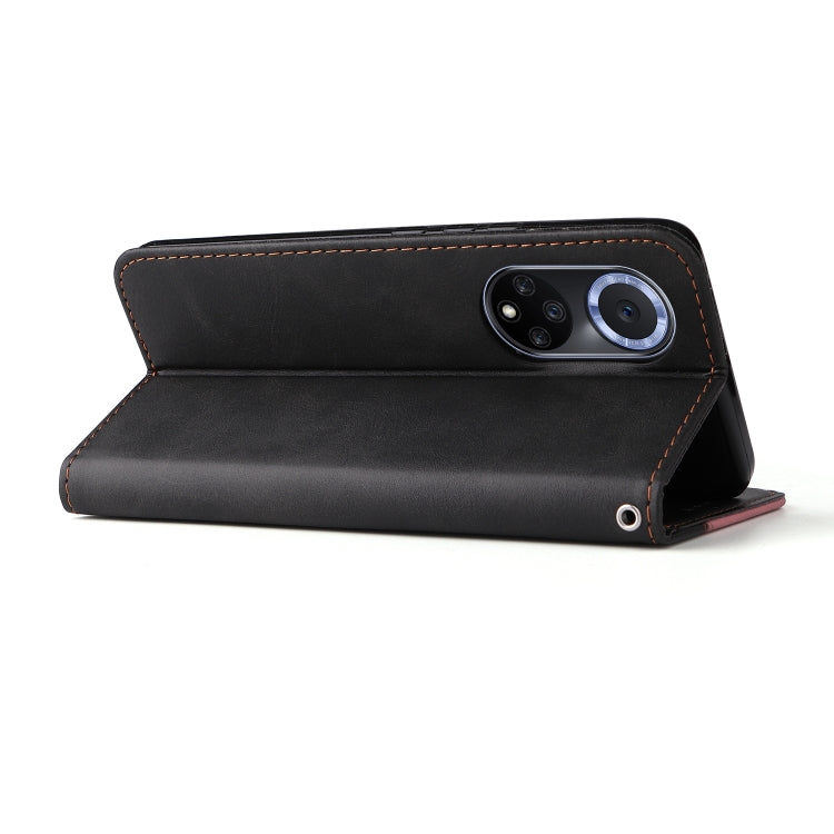 For Huawei nova 9 / Honor 50 5G Business Stitching-Color Horizontal Flip PU Leather Phone Case