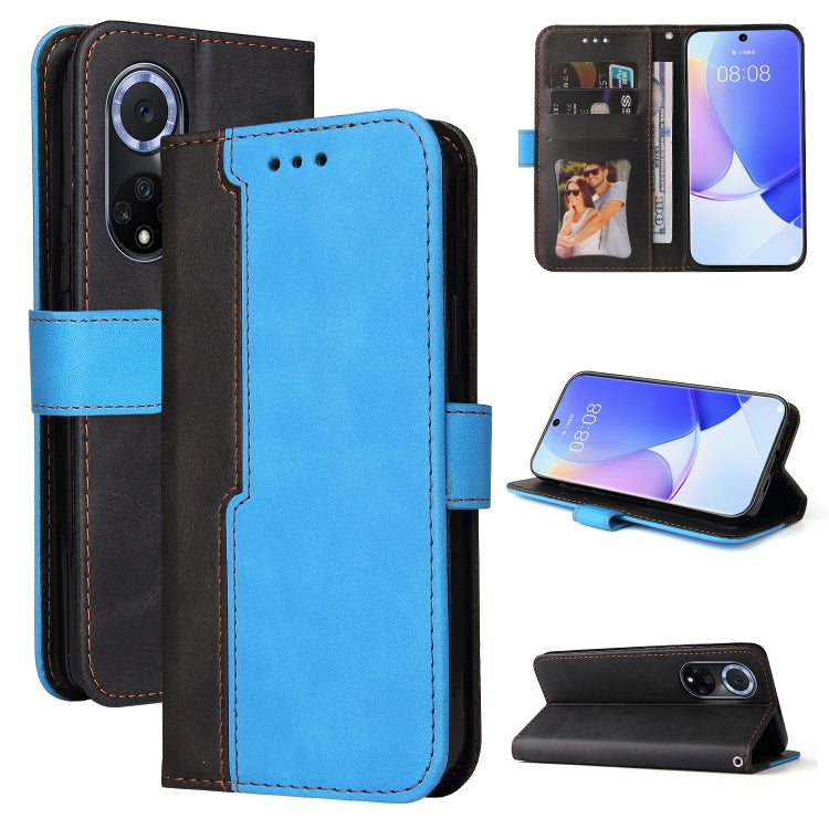 For Huawei nova 9 / Honor 50 5G Business Stitching-Color Horizontal Flip PU Leather Phone Case