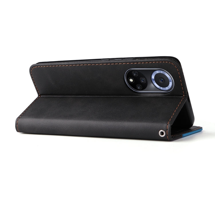 For Huawei nova 9 / Honor 50 5G Business Stitching-Color Horizontal Flip PU Leather Phone Case