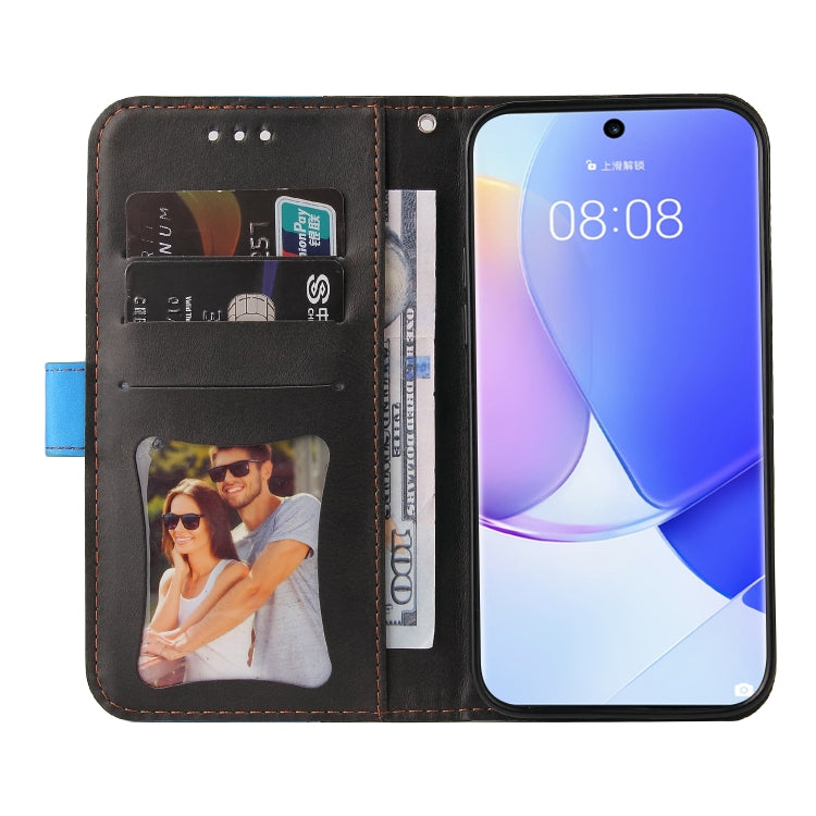 For Huawei nova 9 / Honor 50 5G Business Stitching-Color Horizontal Flip PU Leather Phone Case