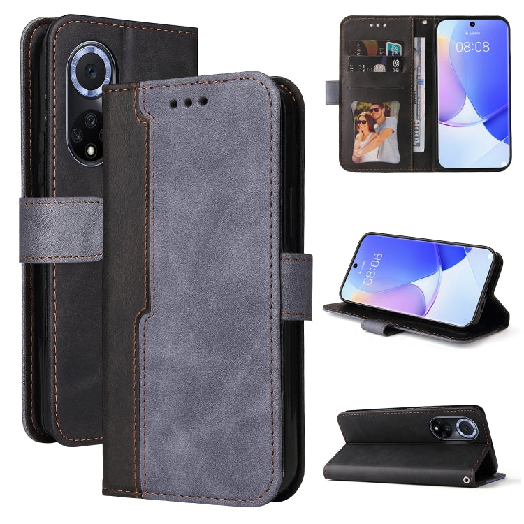 For Huawei nova 9 / Honor 50 5G Business Stitching-Color Horizontal Flip PU Leather Phone Case