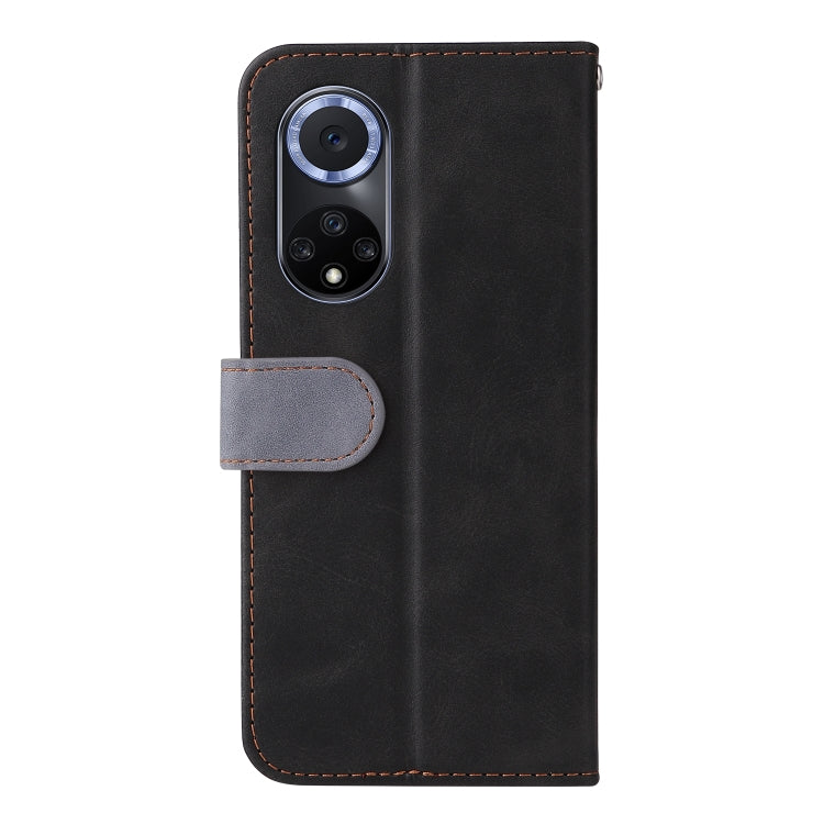 For Huawei nova 9 / Honor 50 5G Business Stitching-Color Horizontal Flip PU Leather Phone Case