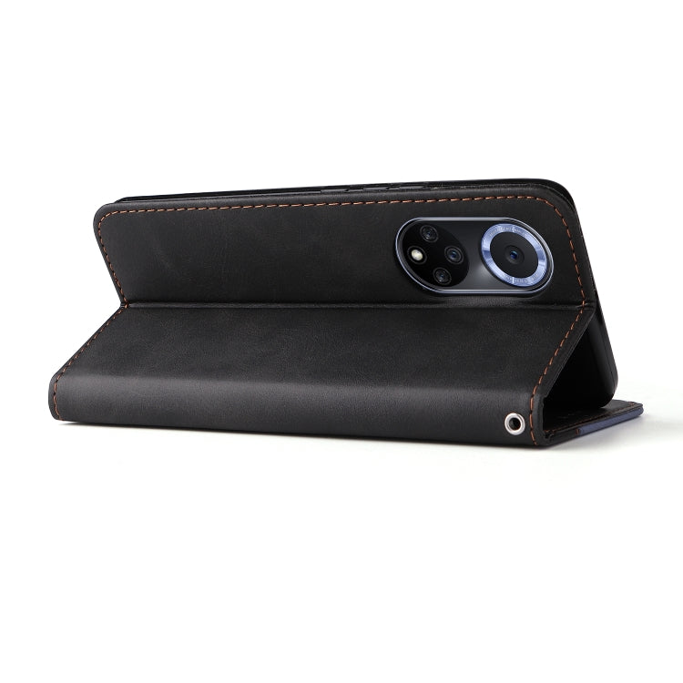 For Huawei nova 9 / Honor 50 5G Business Stitching-Color Horizontal Flip PU Leather Phone Case