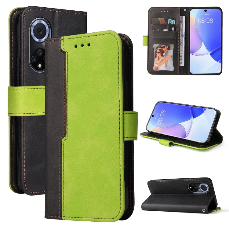 For Huawei nova 9 / Honor 50 5G Business Stitching-Color Horizontal Flip PU Leather Phone Case