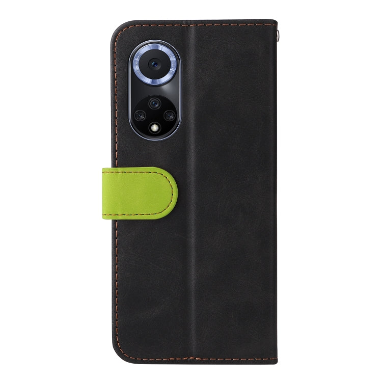 For Huawei nova 9 / Honor 50 5G Business Stitching-Color Horizontal Flip PU Leather Phone Case