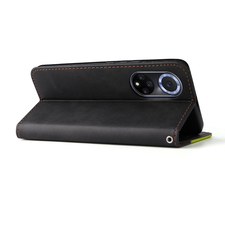 For Huawei nova 9 / Honor 50 5G Business Stitching-Color Horizontal Flip PU Leather Phone Case