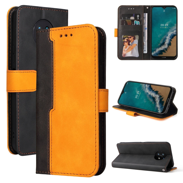 For Nokia G50 Business Stitching-Color Horizontal Flip PU Leather Phone Case