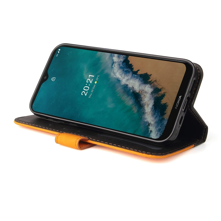 For Nokia G50 Business Stitching-Color Horizontal Flip PU Leather Phone Case