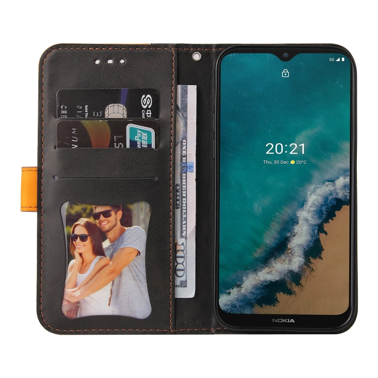 For Nokia G50 Business Stitching-Color Horizontal Flip PU Leather Phone Case