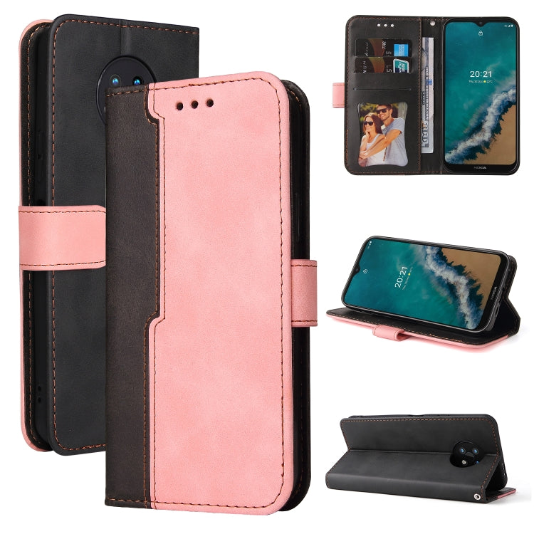 For Nokia G50 Business Stitching-Color Horizontal Flip PU Leather Phone Case
