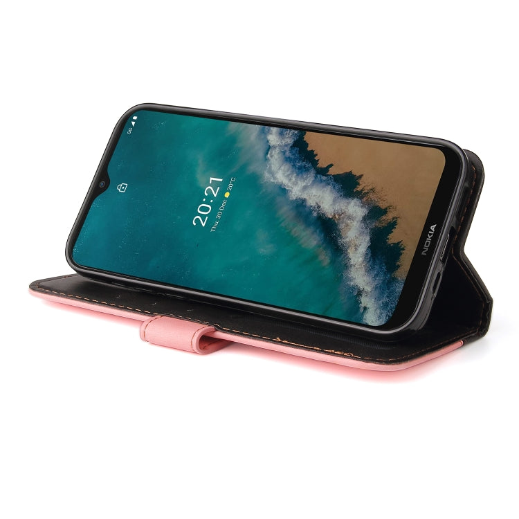 For Nokia G50 Business Stitching-Color Horizontal Flip PU Leather Phone Case