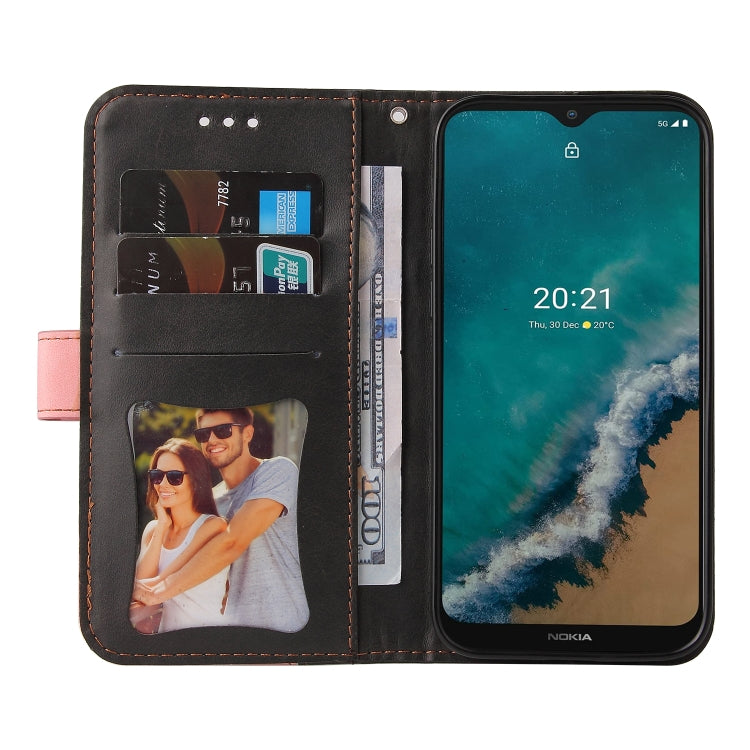 For Nokia G50 Business Stitching-Color Horizontal Flip PU Leather Phone Case