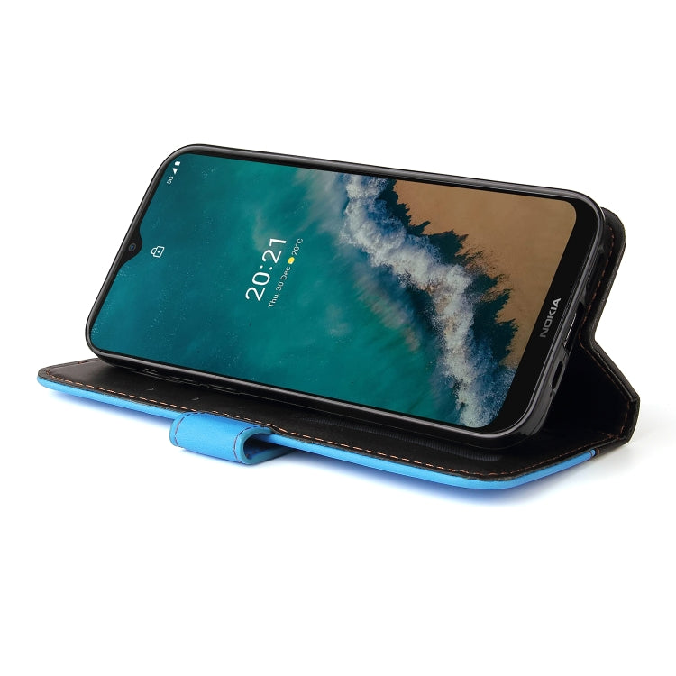 For Nokia G50 Business Stitching-Color Horizontal Flip PU Leather Phone Case
