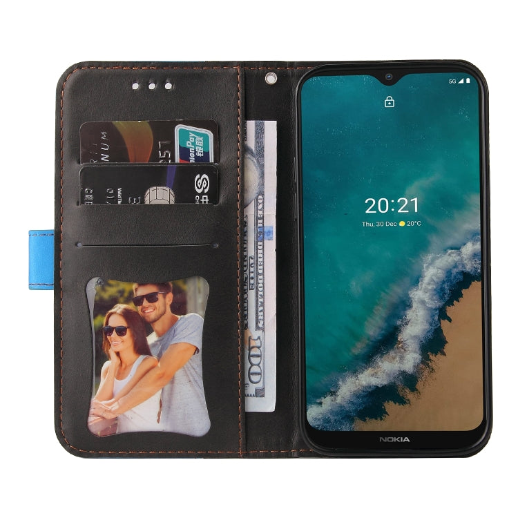 For Nokia G50 Business Stitching-Color Horizontal Flip PU Leather Phone Case