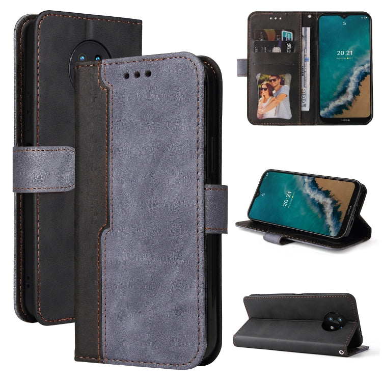 For Nokia G50 Business Stitching-Color Horizontal Flip PU Leather Phone Case