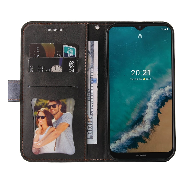 For Nokia G50 Business Stitching-Color Horizontal Flip PU Leather Phone Case