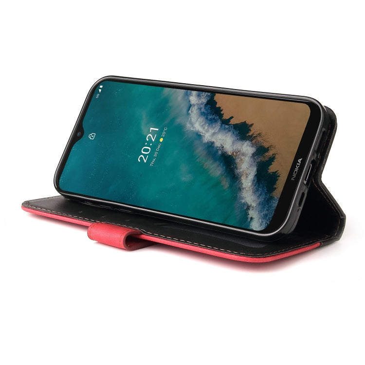 For Nokia G50 Business Stitching-Color Horizontal Flip PU Leather Phone Case