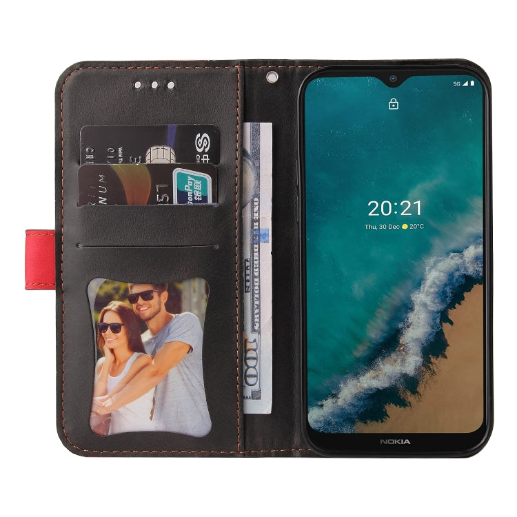 For Nokia G50 Business Stitching-Color Horizontal Flip PU Leather Phone Case