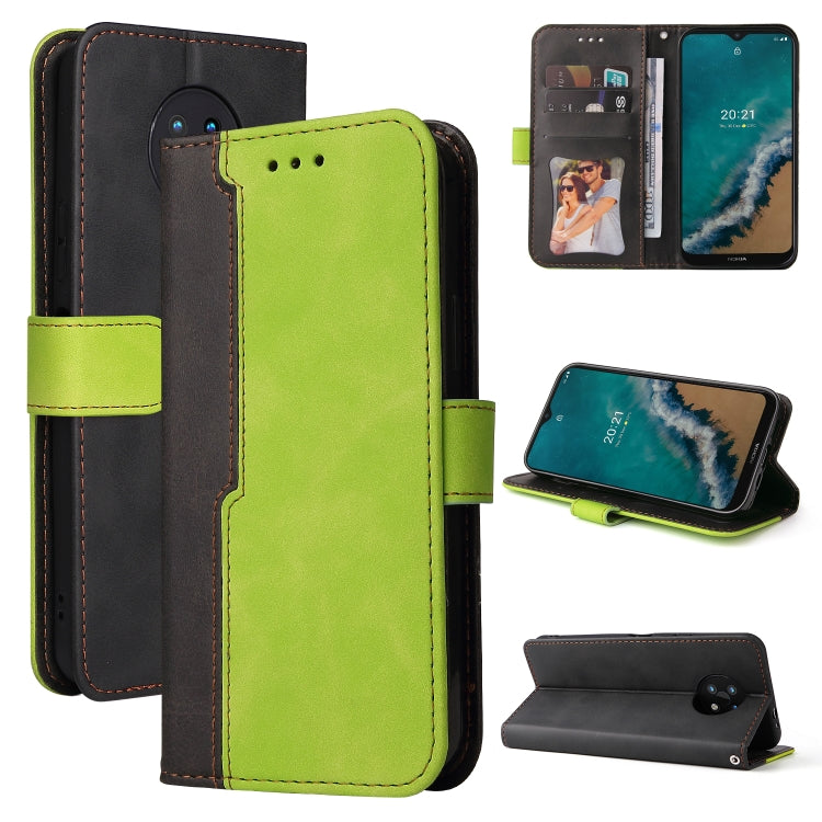 For Nokia G50 Business Stitching-Color Horizontal Flip PU Leather Phone Case