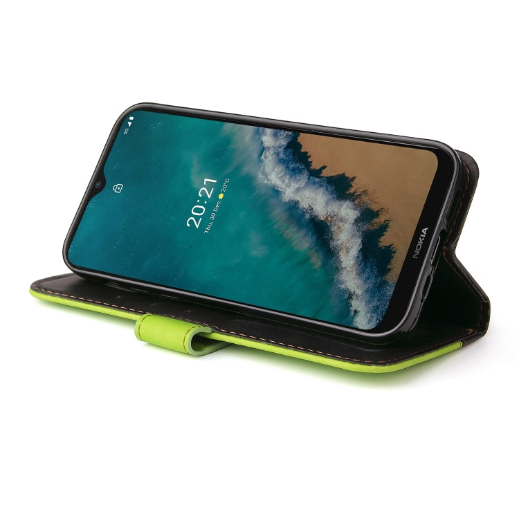 For Nokia G50 Business Stitching-Color Horizontal Flip PU Leather Phone Case
