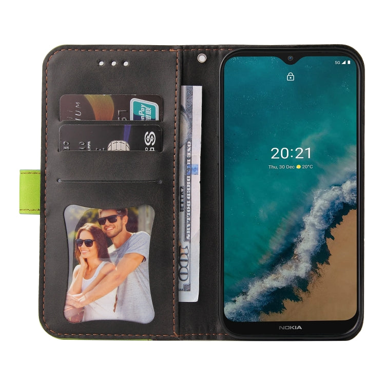 For Nokia G50 Business Stitching-Color Horizontal Flip PU Leather Phone Case