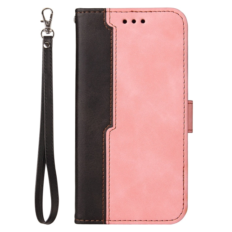 For Samsung Galaxy S22 UItra 5G Business Stitching-Color Horizontal Flip PU Leather Phone Case