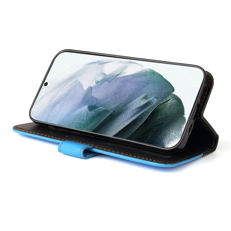 For Samsung Galaxy S22 UItra 5G Business Stitching-Color Horizontal Flip PU Leather Phone Case