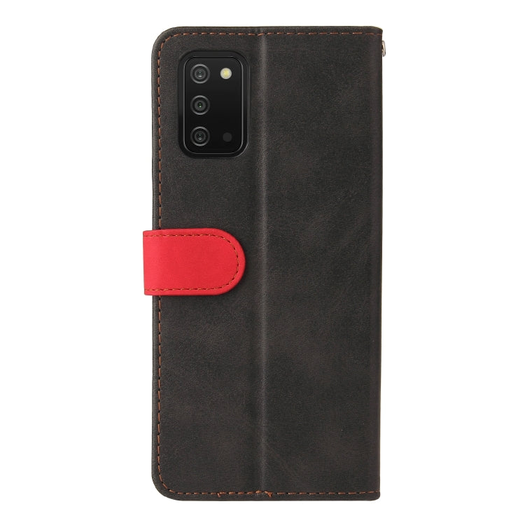 For Samsung Galaxy A03s 164mm Business Stitching-Color Horizontal Flip PU Leather Phone Case