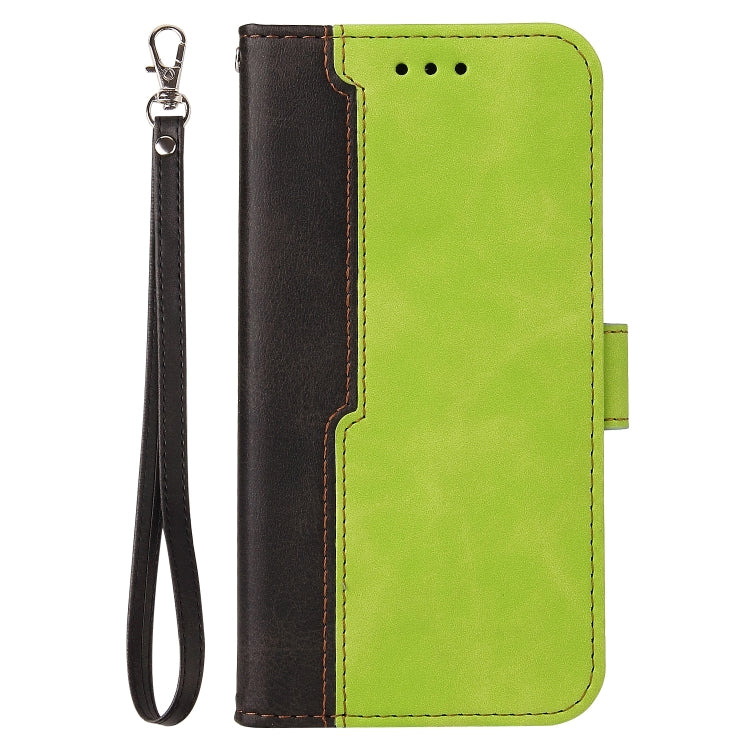 For Samsung Galaxy A03s 164mm Business Stitching-Color Horizontal Flip PU Leather Phone Case