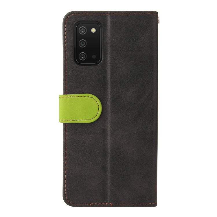 For Samsung Galaxy A03s 164mm Business Stitching-Color Horizontal Flip PU Leather Phone Case