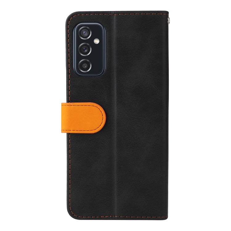 For Samsung Galaxy M52 5G Business Stitching-Color Horizontal Flip PU Leather Phone Case