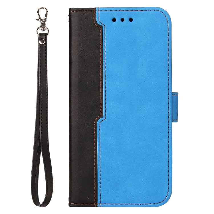 For Samsung Galaxy M52 5G Business Stitching-Color Horizontal Flip PU Leather Phone Case